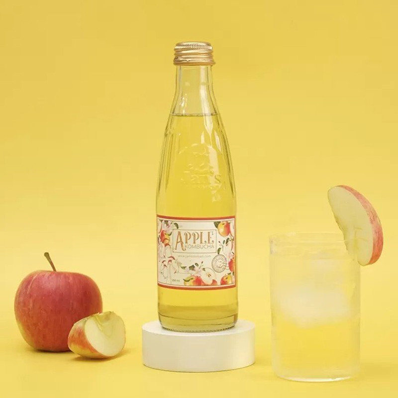 Kombucha Apple - chai thủy tinh - 250ml