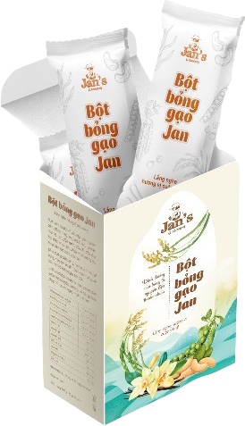 Bột Bỏng Gạo ( Nguyên Bản ) ( 10 gói sachet ) 300g