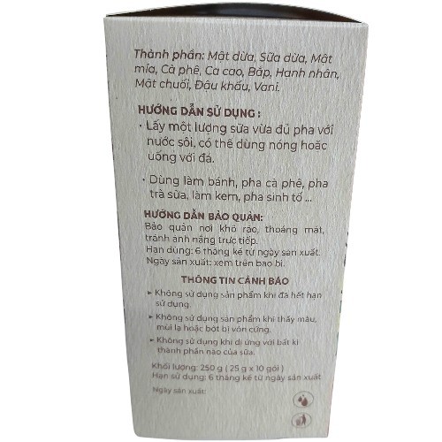 JAN LATHÉ ( Bột Sữa Hạt ) (10 gói sachet) 250 gr